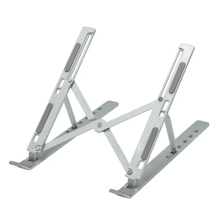 Soporte ergonómico ajustable para portátil, aleación de aluminio, plegable, de metal, para el hogar y la Oficina