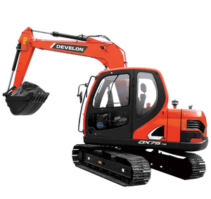 Robuste pelle sur chenilles 7,5t DX75-7B pour travaux routiers, terrassement et aménagement paysager - Product Image 3