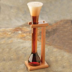 <span class=keywords><strong>Verre</strong></span> à bière géant de demi-cour avec support en bois pour boîte de nuit - Product Image 1