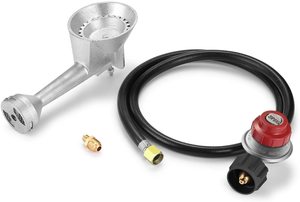 Yüksek basınçlı dökme demir yuvarlak brülör başkanı, propan brülör kafa 4FT 20 PSI ayarlanabilir yüksek basınçlı propan regülatörü H - Product Image 6