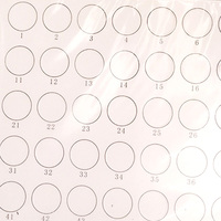 Plaque de test d'agglutination à la rose de Bengale jetable Degao, plaque de réaction blanche pour la détection de la brucellose vétérinaire