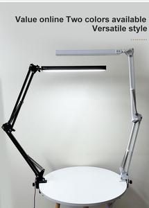 Lámpara de Escritorio Plegable para Salón de Belleza, con Protección Ocular, USB, para Lectura, Estudio, Mesa, Portátil, con Clip, Brazo Ajustable - Product Image 6