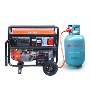 110v 220v 380v qualidade confiável gasolina gerador elétrico gerador de gás lpg 1kw 2kw 3kw 5kw 6kw