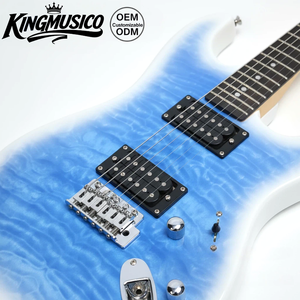 Guitarra Eléctrica ST Personalizada de Fábrica GZ-ST2E |   Cuerpo de Paulownia, Mástil de Arce, Diapasón de <span class=keywords><strong>Techwood</strong></span> |   Pastillas Humbucker Dobles de 648 mm - Product Image 4
