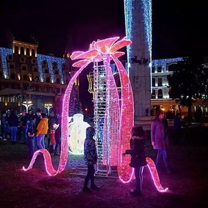 Décoration de Noël en forme de nœud lumineux 3D de grande taille, classée IP65 <span class=keywords><strong>pour</strong></span> l'éclairage extérieur commercial, les mariages, les maisons et les paysages - Product Image 6
