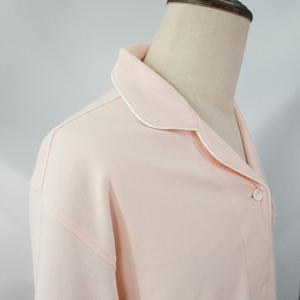 Pijamas de mujer de gran tamaño de algodón orgánico 100% de alta calidad, ropa de dormir de 2 piezas para mujer, trajes de salón a juego para la familia de otoño y primavera - Product Image 2