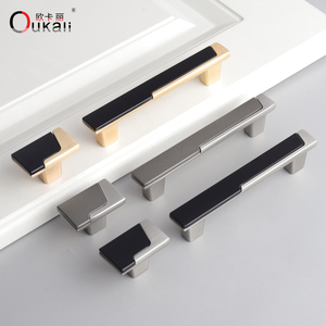 Oukali personalizzato 96mm 128mm moderno in lega di zinco cassetto porta armadio Hardware Vintage camera da letto maniglie manopole mobili - Product Image 4
