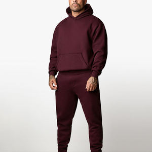 Chándal de Invierno para Hombre, de Primera Calidad, Estilo Vintage, Sólido, Transpirable, de Longitud Completa, con Cierre de Cordón - Product Image 1