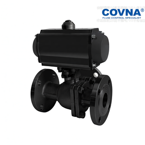 Válvula de Bola Neumática de Brida DIN de 3 Vías, Acero Inoxidable 304, Válvula Neumática de Retorno por Resorte - Product Image 3