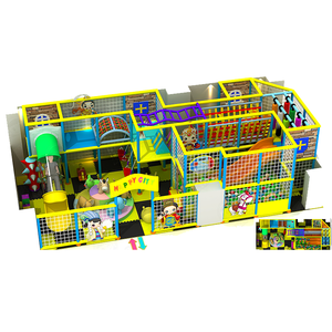 Aire de jeux intérieure avec zones de jeux souples en plastique durable et piscines à balles certifiées CE, capacité de 500 kg pour utilisation intérieure/extérieure - Product Image 4