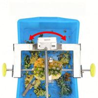 Handmatige roestvrijstalen fruit- en groenteschilmachine, ananas schiller, ontpitter en snijder