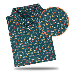 Logo personnalisé Fabricant de vêtements d'athlétisme de luxe pour hommes Polo en polyester 5 élasthanne 95 Vêtements de golf pour hommes - Product Image 2