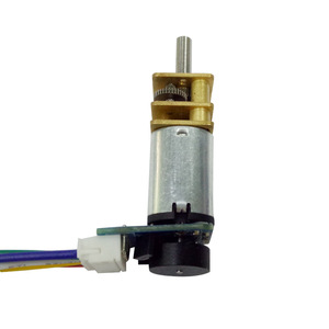 Moteur miniature N20 à courant continu avec boîte de vitesses, 6V, aimant permanent, fixation à bride et encodeur à effet Hall - Product Image 2