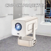 Projecteur LED YDH-C360 1080P Smart4K avec système d'exploitation Android 13 mise au point automatique écran miroir Mini LCD et haut-parleurs externes