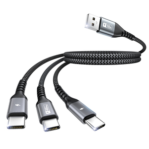 Cable USB SUNGUY 3 en 1 Tipo-C de Carga Rápida de 18W con Conectores Tipo-A a Tipo-C, Ecológico, Garantía de 3 Años, Venta al Por Mayor - Product Image 2