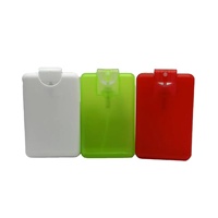 Vaporisateur de parfum de poche pour désinfectant pour les mains avec carte de crédit PP de taille mini de 20ml