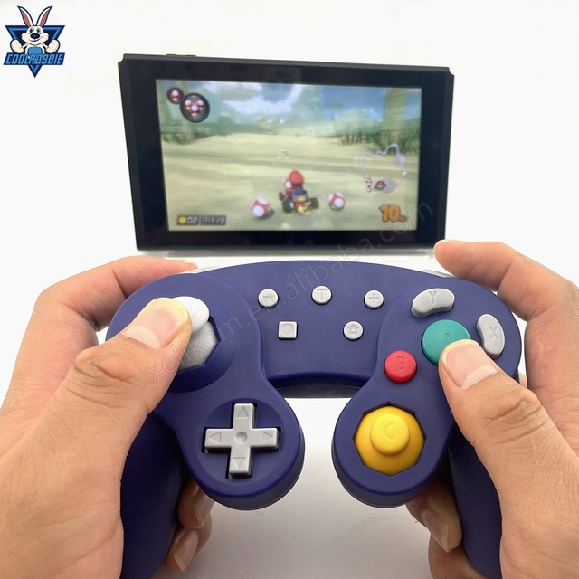 CoolRabbie Wireless Turbo NS Controller for NGC Gamepad Shape for Gamecube Joystick Joypad for Nintendo Switch Pro Controller