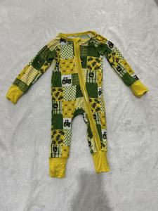 ミステリーボックス 竹製スリーパー 各種プリント 竹製ベビーパジャマ 女の子用 カスタム ジッパー付き - Product Image 4
