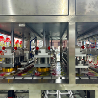 Machine d'emballage sous vide et de scellage pour barquettes alimentaires à grande capacité de production, utilisée en usine, pour plats prêts à consommer