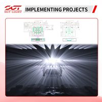 Projecteur LED COB 300W étanche IP65 avec zoom et contrôle DMX512, blanc chaud, pour studio photo et salle de diffusion en direct