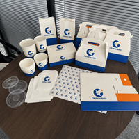 Boîte en papier jetable personnalisée avec logo OEM pour emballage alimentaire (burgers, poulet frit, frites) – Contenant à emporter en gros pour cuisines et livraison