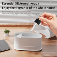 Diffuseur d'huiles essentielles à ultrasons 160 ml, humidificateur à brume froide, mini diffuseur d'arômes USB avec lumière LED de nuit effet flamme, vente en gros d'usine