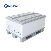 Boîte à palette en plastique pliable 1200x800mm, conteneur Polybox en plastique pour l'emballage automobile