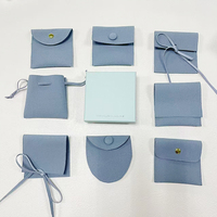 Pochette en microfibre personnalisée avec logo ZXF pour collier, bracelet, boucles d'oreilles, emballage de bijoux en velours avec boîte