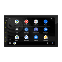 Radio Doble DIN para Auto con Pantalla de 7 Pulgadas, Carplay Inalámbrico, Android Auto, Bluetooth, Estéreo Universal Android de 7 Pulgadas