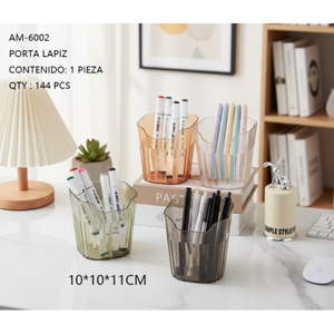 CASAMAX WL AM-6002 Portapenne in plastica colori assortiti-10x10x11cm-Elegante Moderno Lussuoso Creativo - Product Image 3