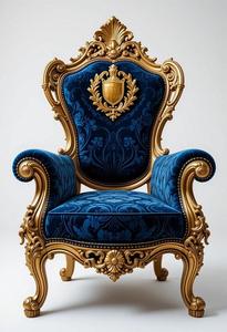 Sofá Individual de Lujo con Diseño Real y Construcción de Madera Sólida para una Sala de Estar Elegante - Product Image 3