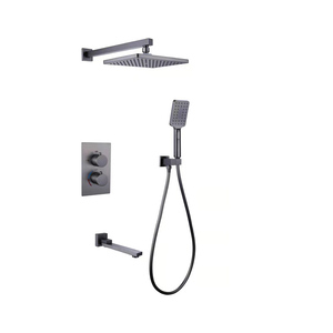 Ensemble de <span class=keywords><strong>douche</strong></span> effet pluie à 3 voies, Kit de salle de bains <span class=keywords><strong>doré</strong></span> de haute qualité, <span class=keywords><strong>mitigeur</strong></span> de <span class=keywords><strong>douche</strong></span> encastré - Product Image 4