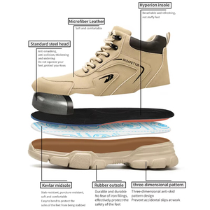 Winter <b>Work</b> Safety <b>Shoes</b> <b>Men</b> Safety Boots Anti-smash Anti-stab <b>Work</b> <b>Shoes</b> Sneakers Steel Toe <b>Shoes</b> Male <b>Work</b> Boot Indestructible - Product Image 2