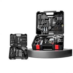 Ensemble d'outils de perçage sans fil, tournevis électrique au lithium-ion, kit de forets avec étui de rangement pour la réparation à domicile, la menuiserie, l'électricité - Product Image 1