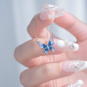 Trending di moda argento fatto a mano per ragazze gioielli con serratura iniziale collana con ciondolo di perle a cuore vendita calda all'ingrosso - Product Image 1