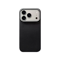 Étui de téléphone de luxe de haute qualité, résistant aux chocs et aux rayures, en TPU+PC, avec support magnétique pour 17 Pro Max