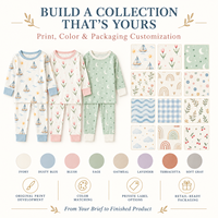 Ensemble de vêtements de détente pour enfants en bambou, lavable, respirant, toutes saisons, motif personnalisé, prix d'usine, ensembles de pyjamas pour bébés