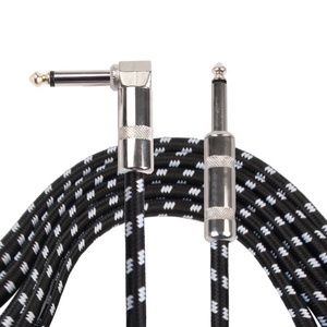 NAOMI Gitar Kabel <span class=keywords><strong>Jack</strong></span> 3M Listrik TS Sudut Kanan Lurus untuk Gitar Listrik Bass Instrumen Gitar - Product Image 1