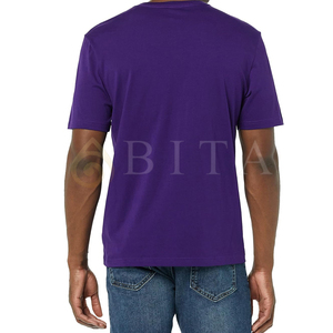 T-shirts pour hommes légers et à séchage rapide, col en V, personnalisables, nouveau design, couleur unie, en gros, pour la vente chaude, vêtements d'été pour hommes - Product Image 3