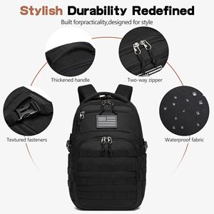 Fabricant de sacs à dos personnalisés, sac à dos pour ordinateur portable imperméable avec logo, sac de voyage d'affaires, grande capacité, sac à dos d'école pour l'extérieur, OEM - Product Image 3