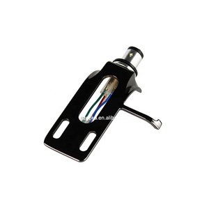 Nueva llegada de color reproductor de discos de vinilo cartucho magnético Stylus Head Shell con <span class=keywords><strong>aguja</strong></span> giratoria 4 cables - Product Image 1