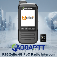 Radio Walkie Talkie Tahan Air IP67 Ringan GaodaPTT 4G PoC Android Zello Interkom Dua Arah dengan Kartu SIM