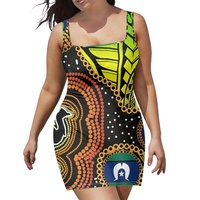 Robes moulantes personnalisées pour femmes, design tribal des îles de la Sonde, style africain, grandes tailles, faible MOQ, vente en gros