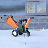 Broyeur à bois à essence 7HP GS100, broyeur à tambour de 100 mm, poids de 115 kg, pour le défrichement commercial et les projets immobiliers