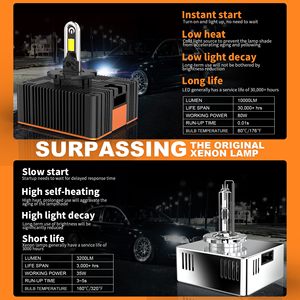 Faro LED para Auto de 80W 6500K Súper Brillante con Ventilador Silencioso Canbus, Electrónica Automotriz, Tubo de Cobre U, <span class=keywords><strong>IP68</strong></span>, Buena Calidad, U40 D1 D2 D3 D5 - Product Image 3