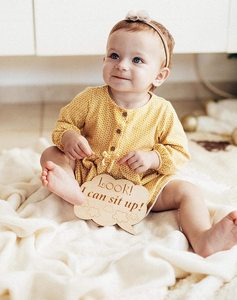 Disques <span class=keywords><strong>de</strong></span> 100 pièces en bois massif, cartes multifonctionnel, jeu éducatif, signes <span class=keywords><strong>de</strong></span> <span class=keywords><strong>grossesse</strong></span> mensuelle pour bébés - Product Image 5