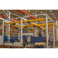 Sistema de Grúa KBK de Servicio Ligero 0.5-2T, Polipasto Eléctrico Manual para Línea de Ensamblaje de Taller, Certificado CE, Directo de Fábrica