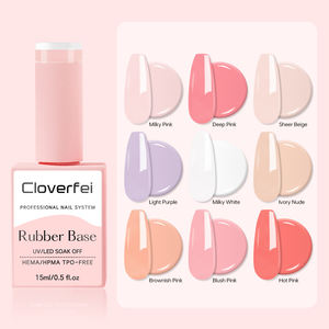 Nouveau Gel de Base en Caoutchouc 9 Couleurs 2026, Fortifiant, Soak Off, pour Salon de <span class=keywords><strong>Manucure</strong></span> et DIY à Domicile, 15ml - Product Image 5