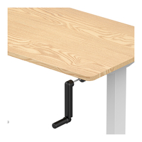 Bureau debout manuel à manivelle, portable et mobile, pour ordinateur, poste de travail assis-debout durable pour usage intensif