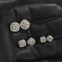 Harga Pabrik, Promo Besar, Grosir Perhiasan Perak Sterling 925 Moissanite, Set Perhiasan Wanita, Anting, Cincin, Kalung